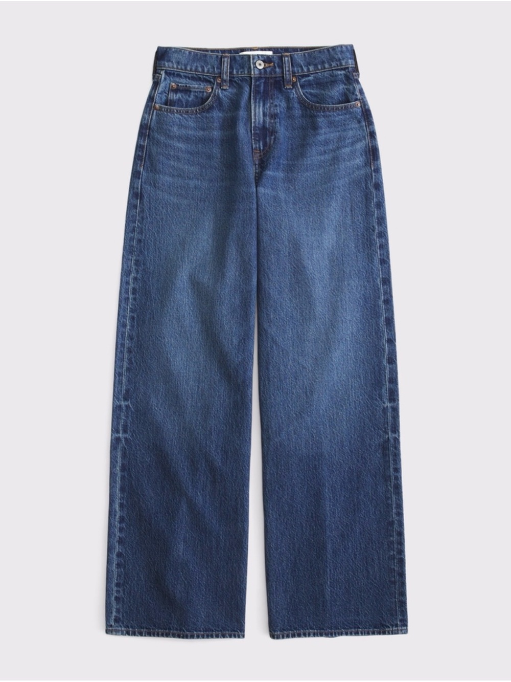 Abercrombie Curve Love High Rise Wide Leg Jeans Dark Wash NWOT Size 25 Regular
